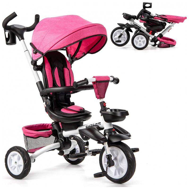 BABY JOY Triciclo Infantil para Passeio com Assento Ajustavel 7
